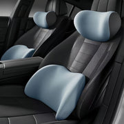 Car Lumbar Support Cushion — Seat Backrest and Head Support Pillow