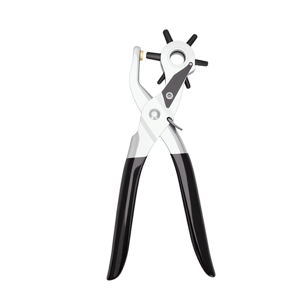 Rotary Belt Hole Puncher – 6-Size Leather Punch Tool