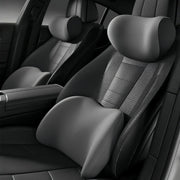 Car Lumbar Support Cushion — Seat Backrest and Head Support Pillow