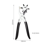 Rotary Belt Hole Puncher – 6-Size Leather Punch Tool