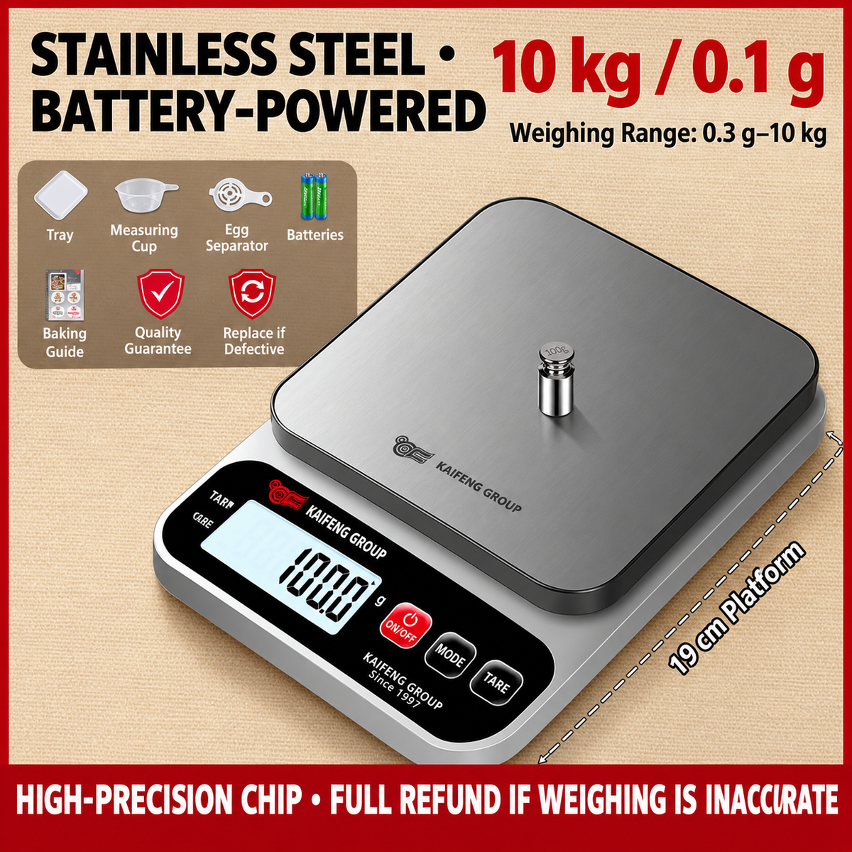 High-Precision Digital Kitchen Scale For Home Use