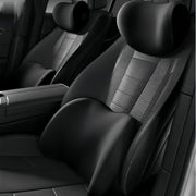 Car Lumbar Support Cushion — Seat Backrest and Head Support Pillow