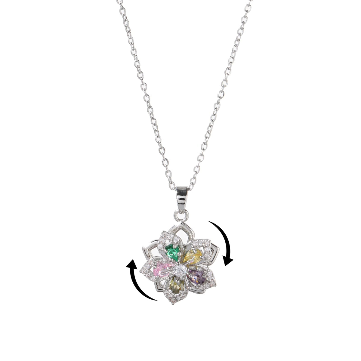 Women’s Gold Floral Stress-Relief Necklace