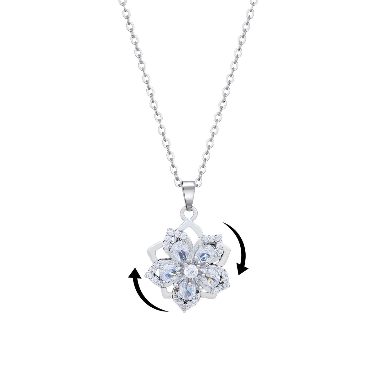 Women’s Gold Floral Stress-Relief Necklace