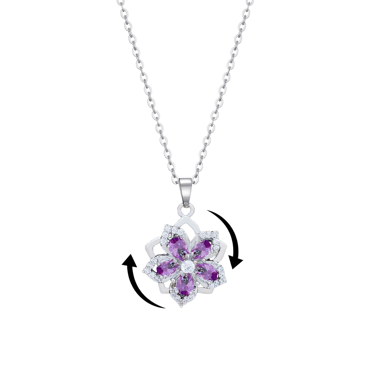 Women’s Gold Floral Stress-Relief Necklace