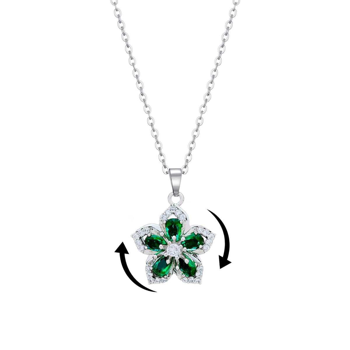 Women’s Gold Floral Stress-Relief Necklace