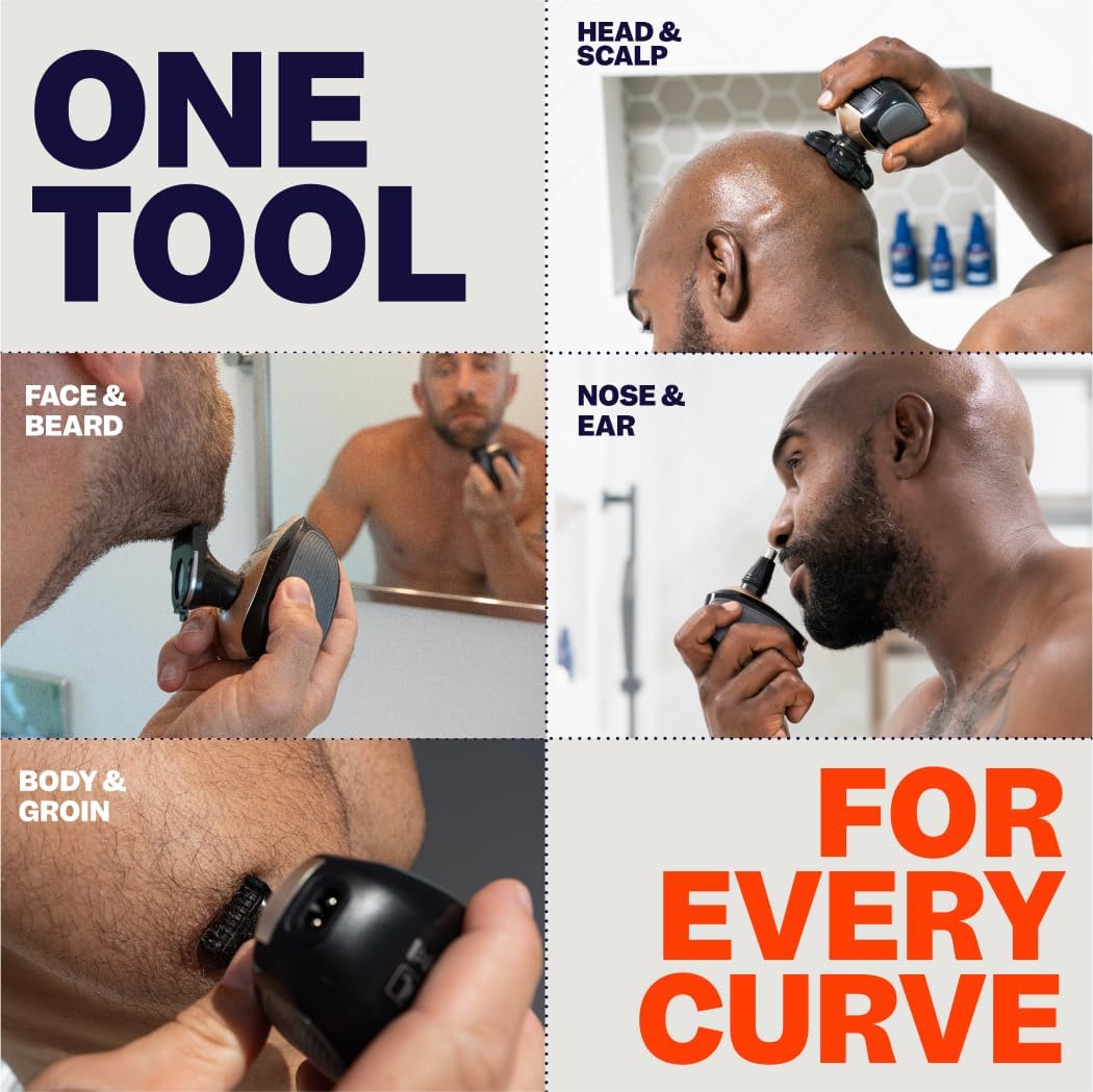 Electric Shaver For Head, Neck, And Full Body