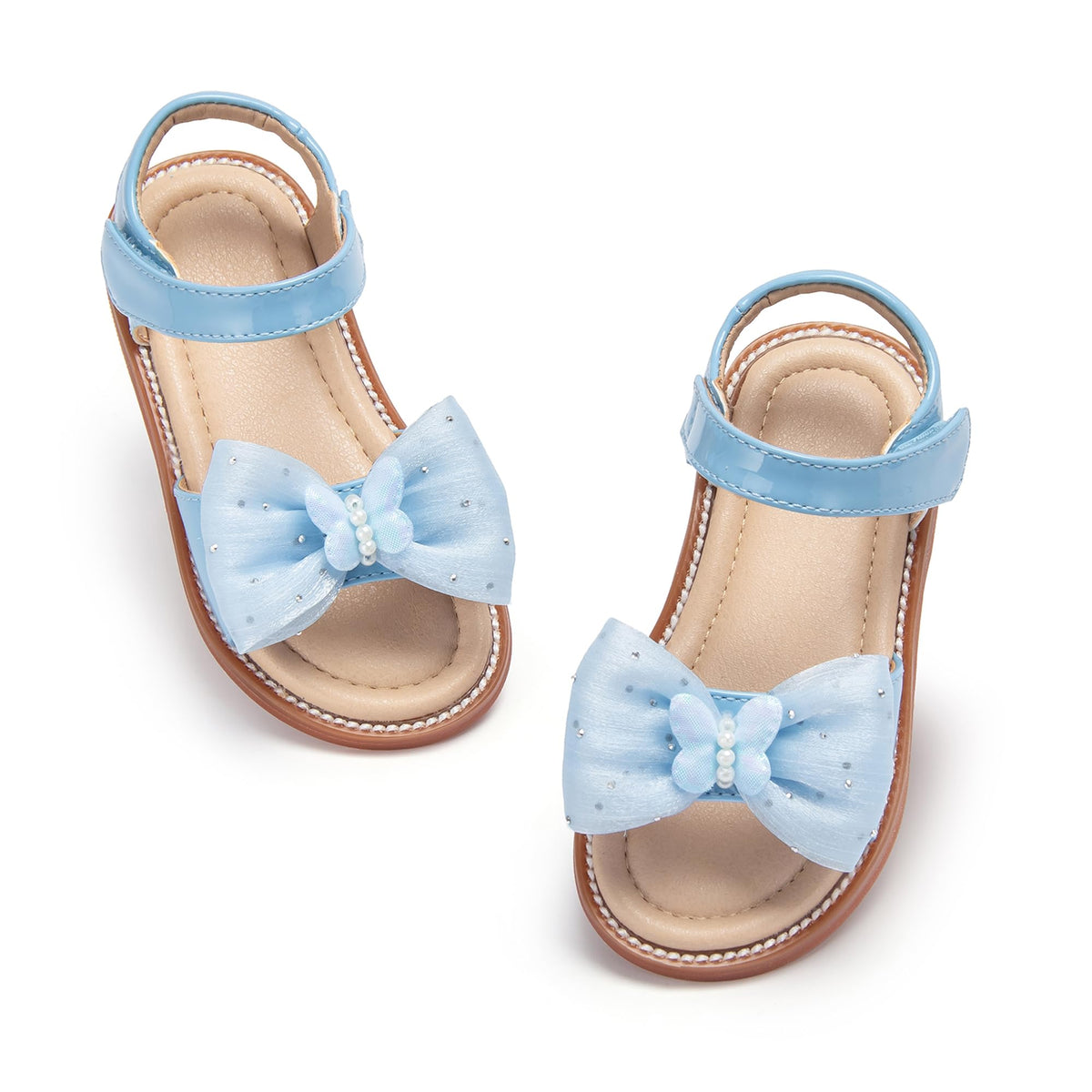 Toddler Little Flower Girl Sandals Princess Dress Shoes Wedding