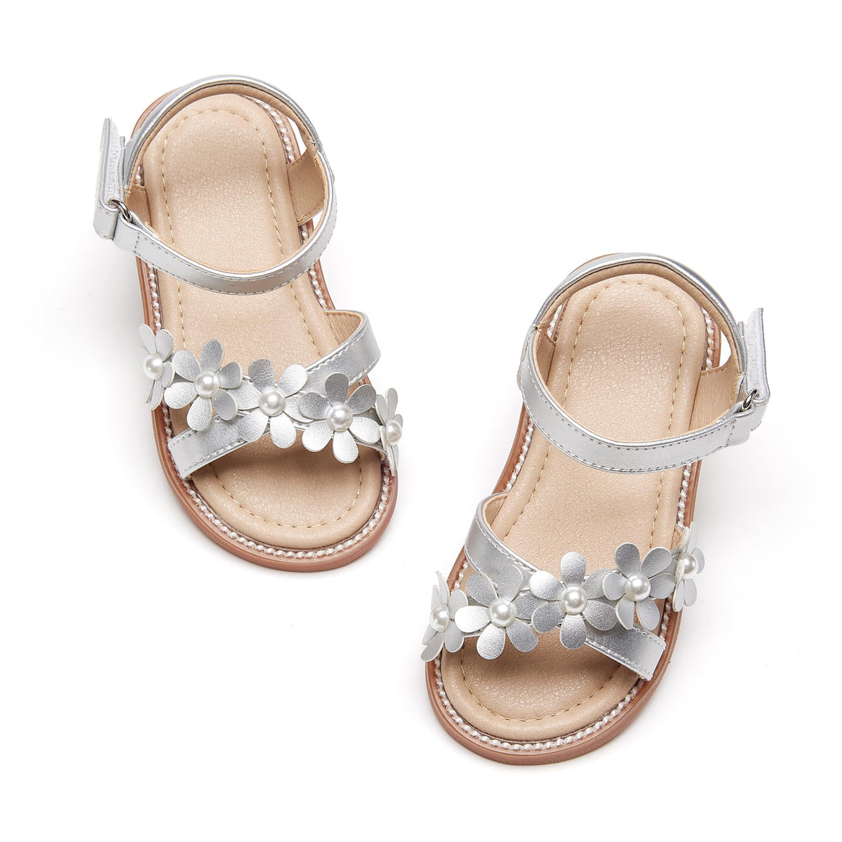Toddler Little Flower Girl Sandals Princess Dress Shoes Wedding