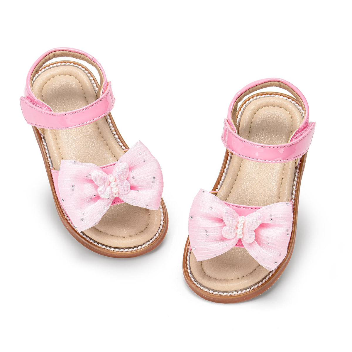 Toddler Little Flower Girl Sandals Princess Dress Shoes Wedding
