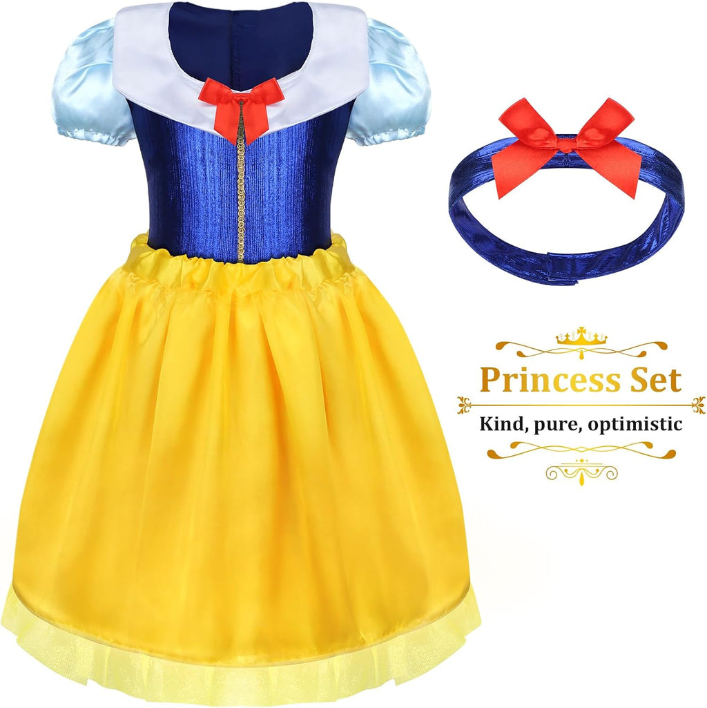Princess Dress Up Clothes for Little Girl Role Play Costume Gift Set