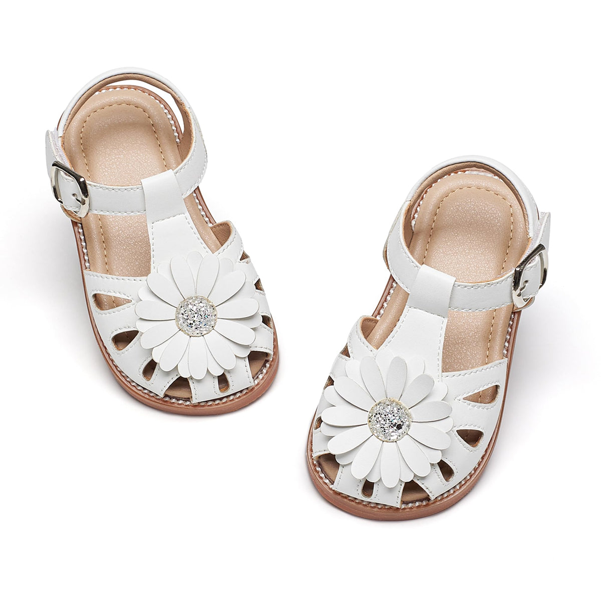 Toddler Little Flower Girl Sandals Princess Dress Shoes Wedding