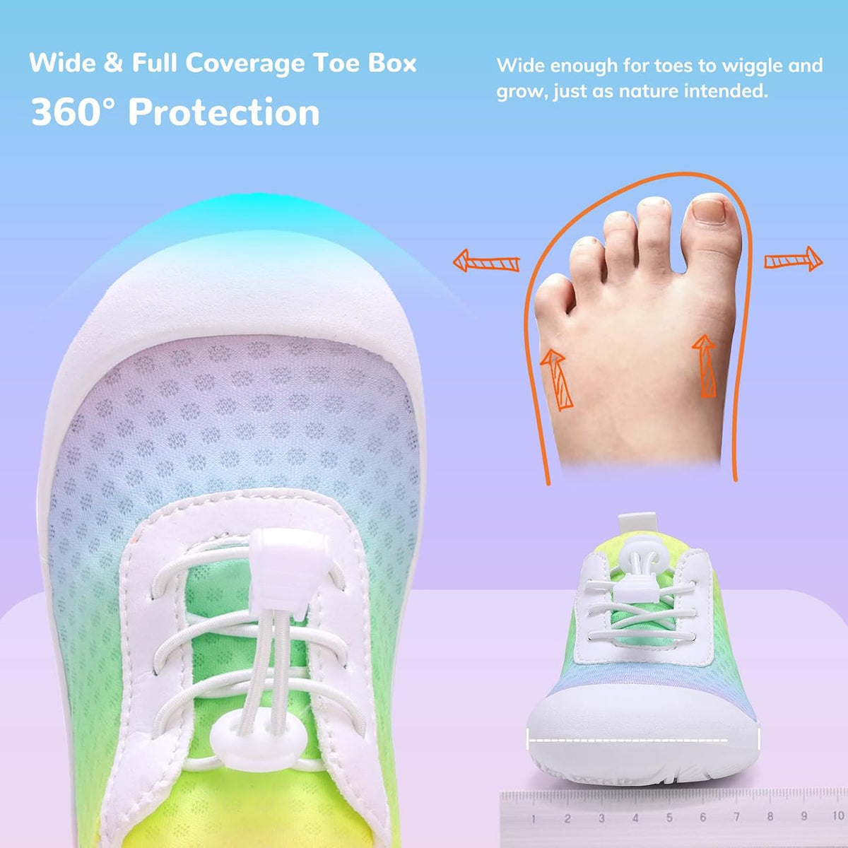 Toddler Water Shoes Kids Barefoot Athletic Sneakers Girls Boys