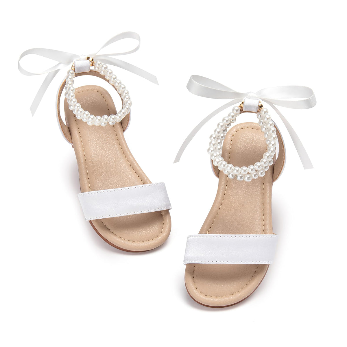 Toddler Little Flower Girl Sandals Princess Dress Shoes Wedding