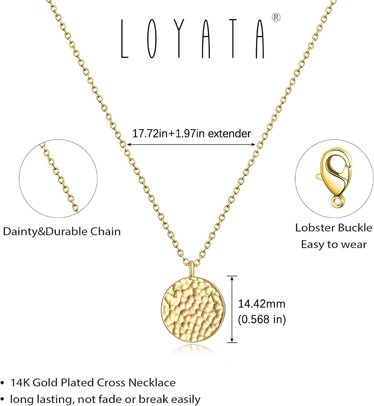 Gold Pendant Necklaces for Women-Simple