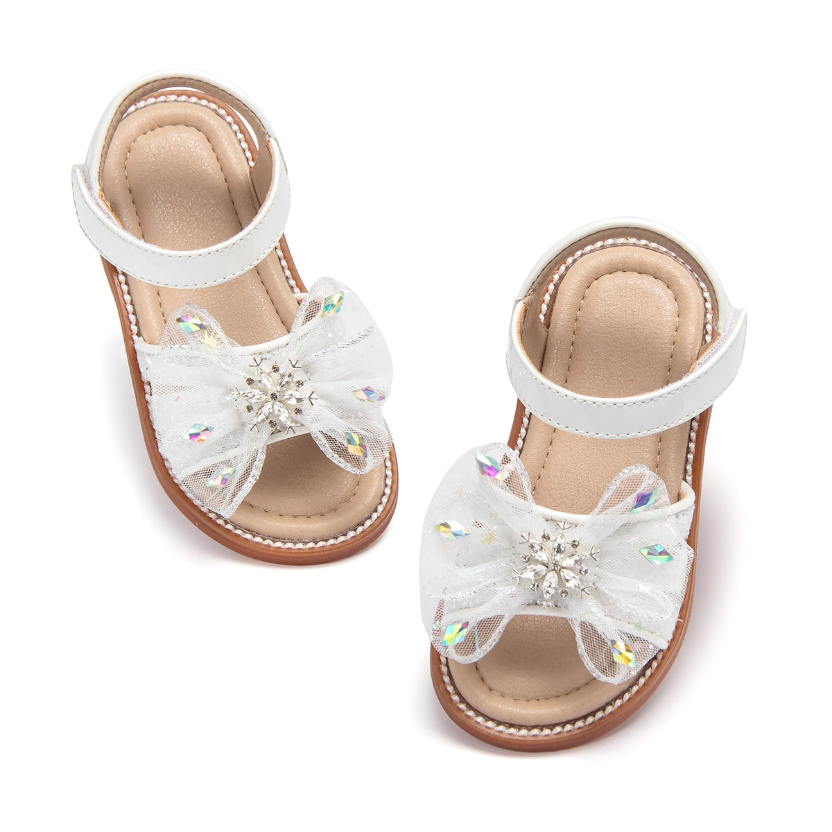 Toddler Little Flower Girl Sandals Princess Dress Shoes Wedding