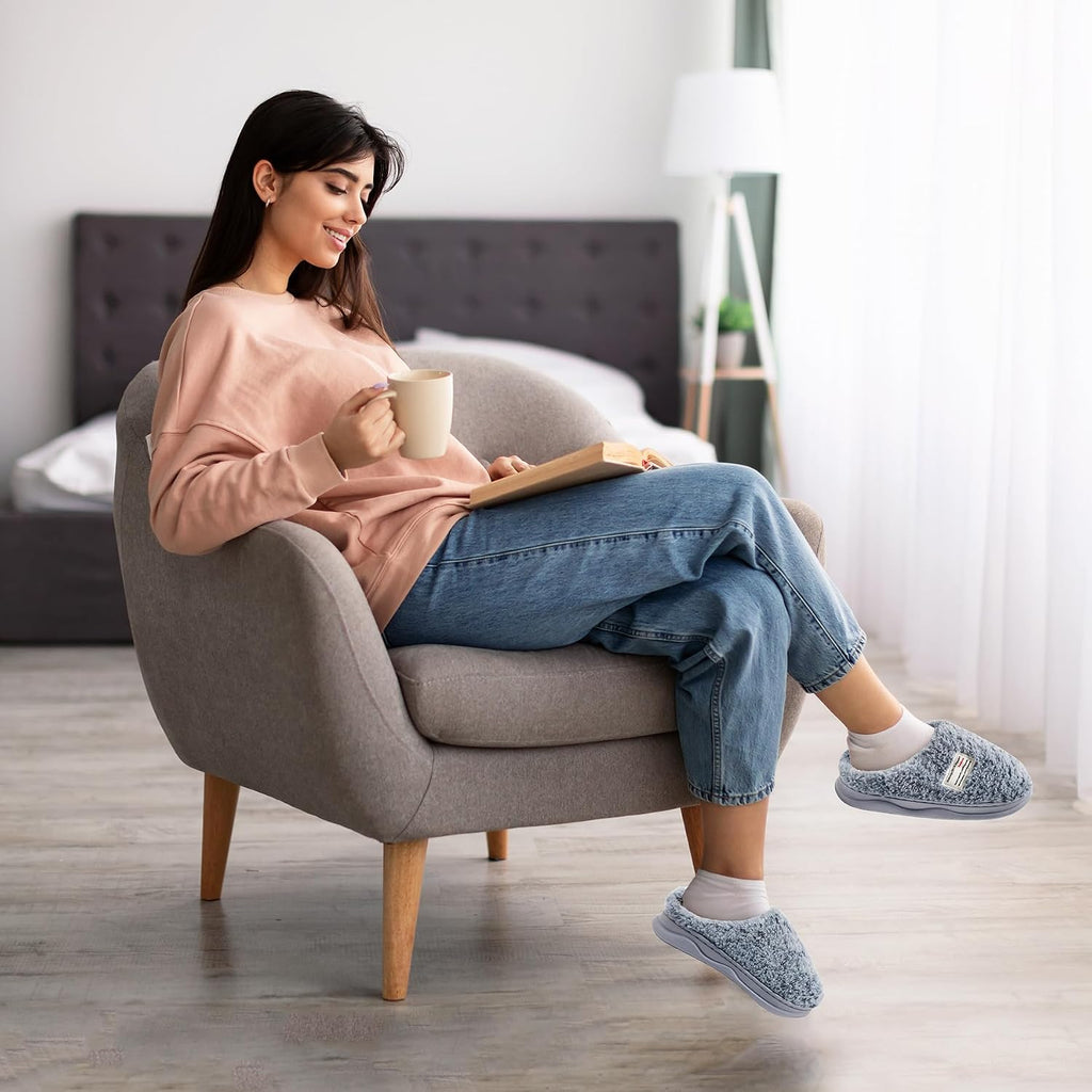 Slippers for Women Men, Memory Foam Slippers for Women
