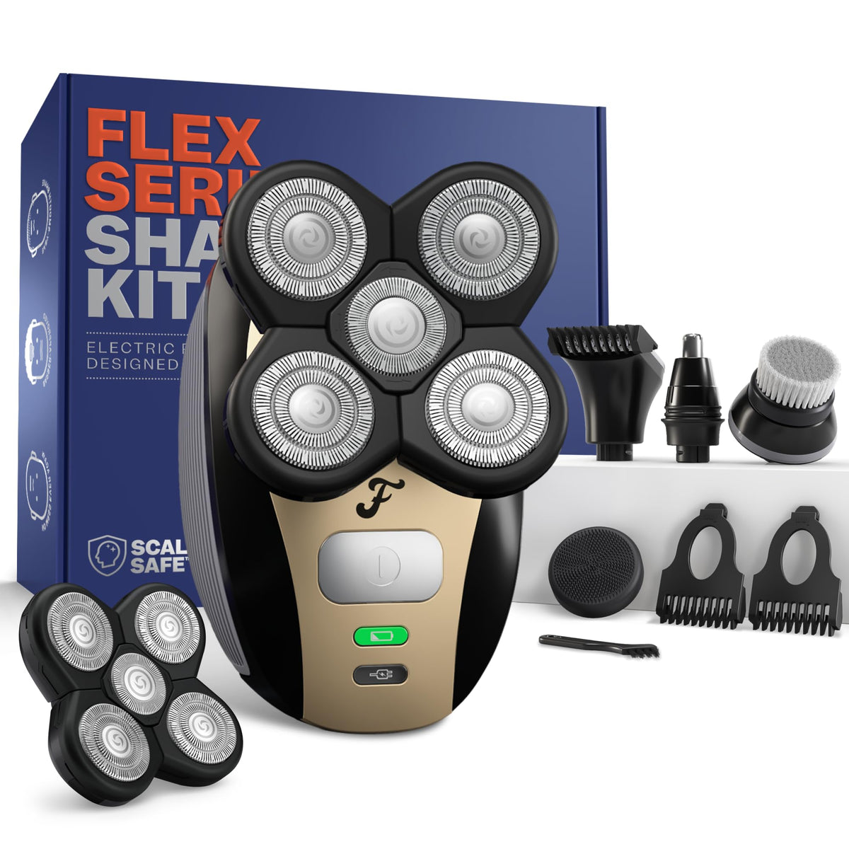 Electric Shaver For Head, Neck, And Full Body