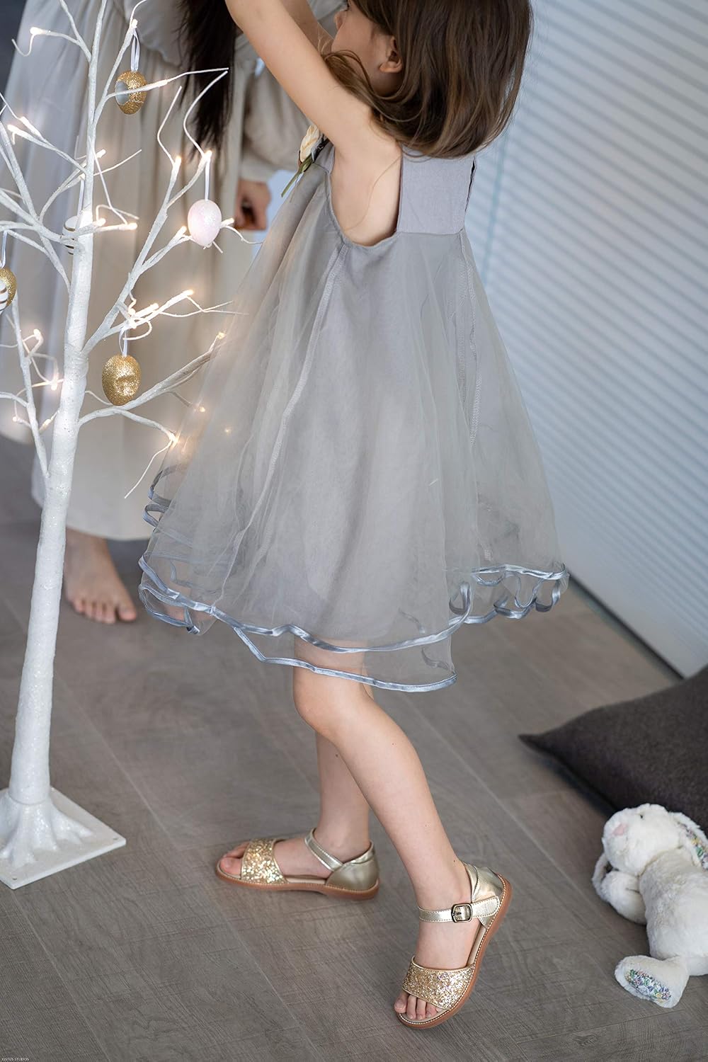 Toddler Little Flower Girl Sandals Princess Dress Shoes Wedding