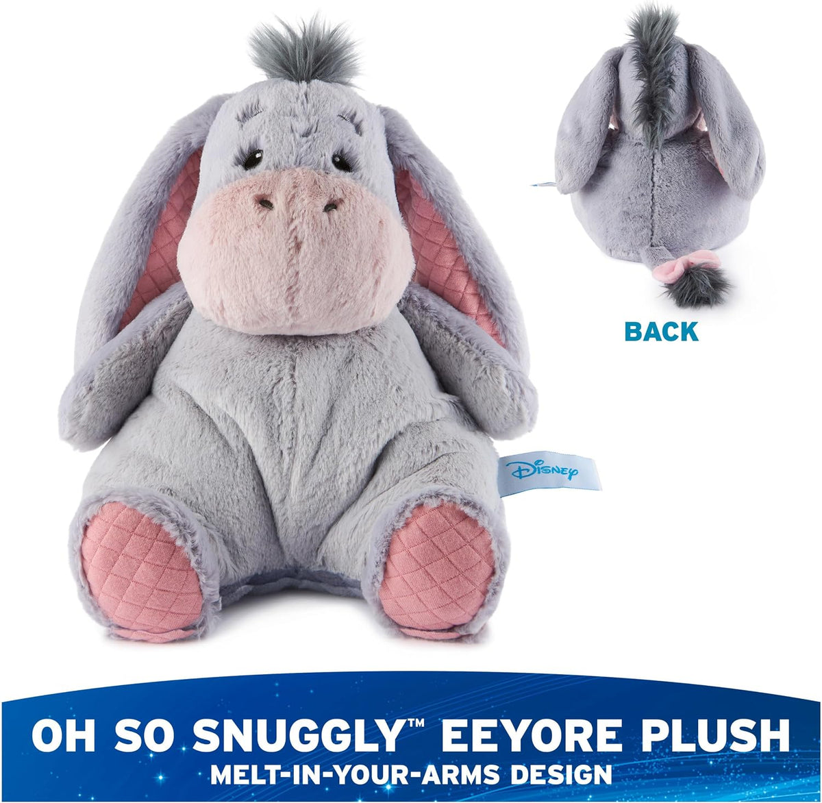 Disney Winnie the Pooh Oh So Snuggly Eeyore 12.5-Inch Plush Ages 0+