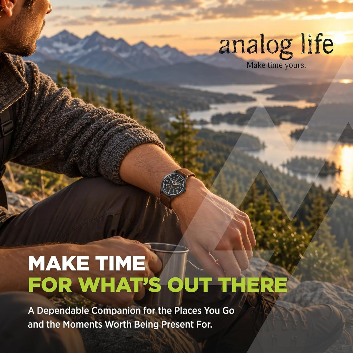 Men’S Watch, Durable Outdoor Model