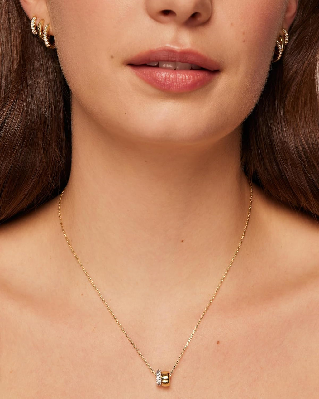 14K Gold Plated Pendant Necklace for Women