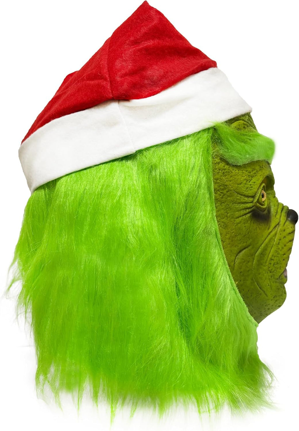 Christmas Mask, Green Monster Cosplay Santa Masks for Halloween Christmas, Costume Accessory for Santa (Green Mask)