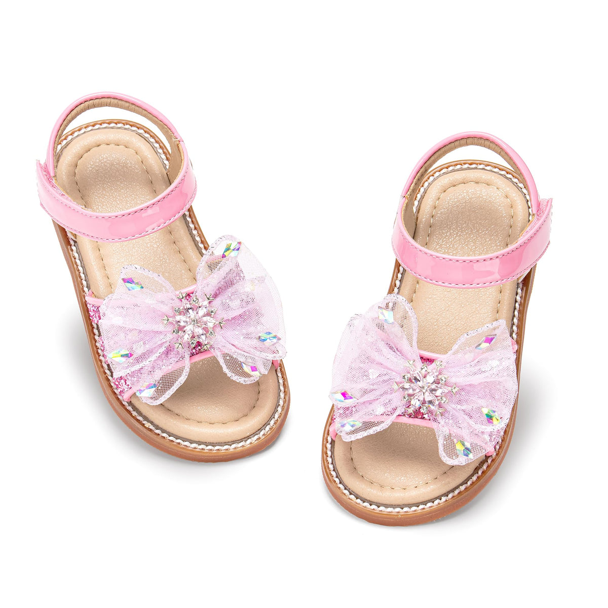 Toddler Little Flower Girl Sandals Princess Dress Shoes Wedding
