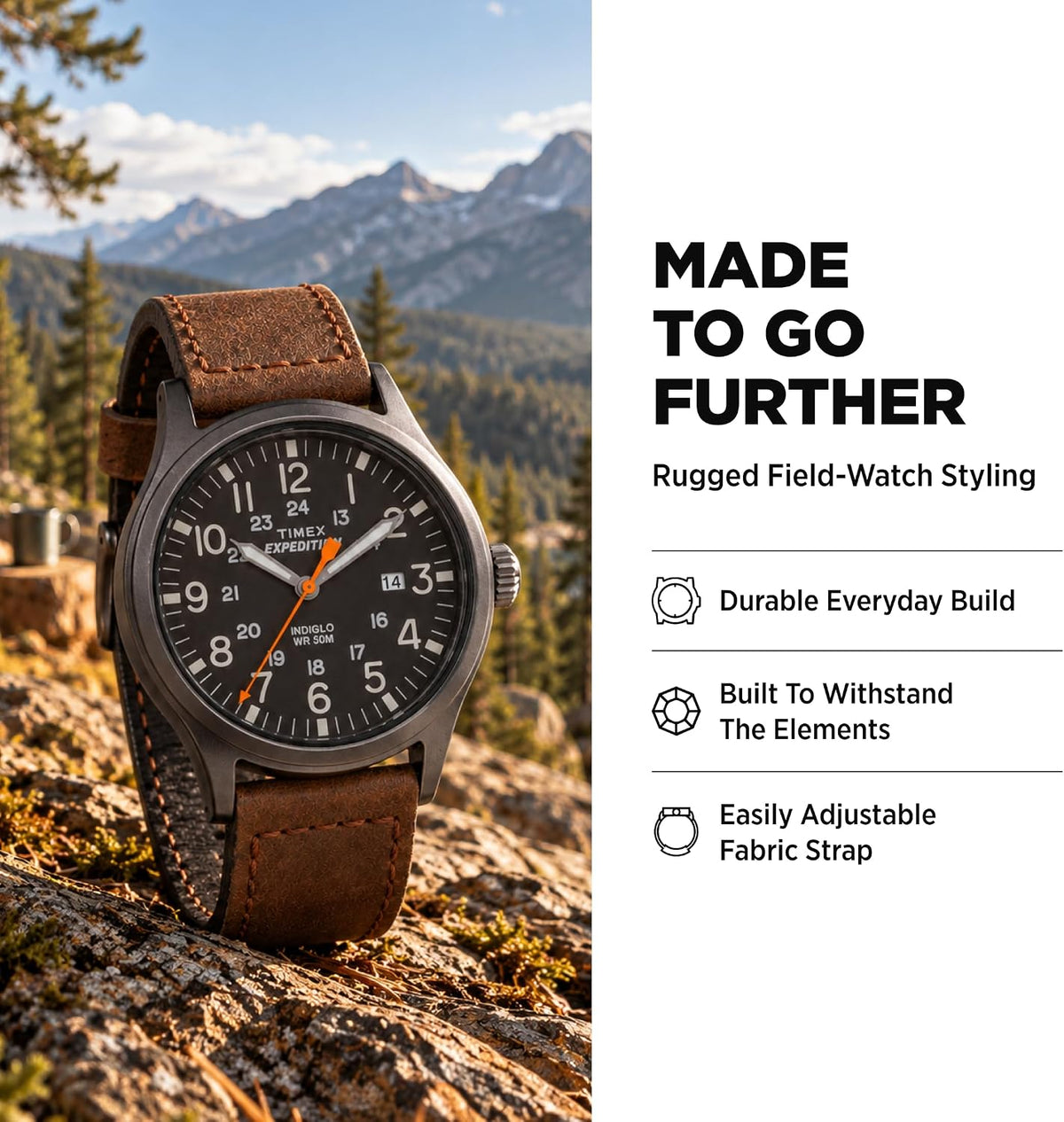 Men’S Watch, Durable Outdoor Model
