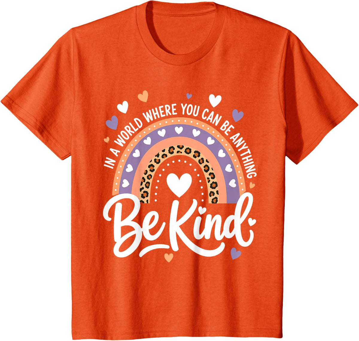 Orange Unity Day Anti Bullying Kindness Be Kind Kids Teacher T-Shirt