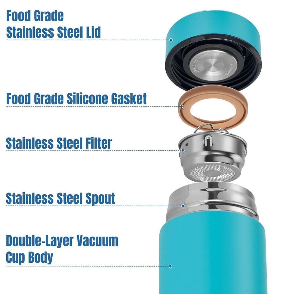 Stainless steel vacuum-insulated tumbler