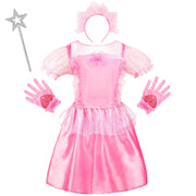 Princess Dress Up Clothes for Little Girl Role Play Costume Gift Set