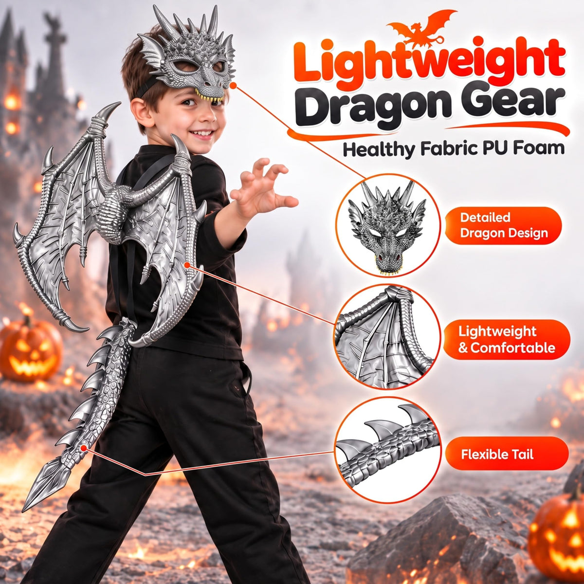 Dragon Costume for Kids Boys Girls